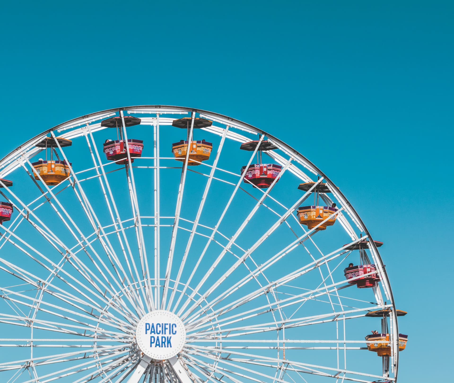 Pacific Park Ferris wheel beside the Santa Monica Pier