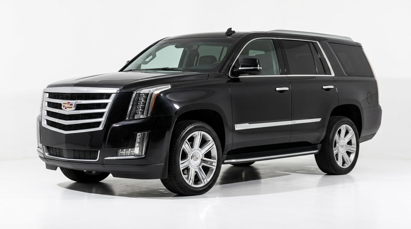 iRide360 black full-size luxury SUV for up to 5 passengers and 5 bags