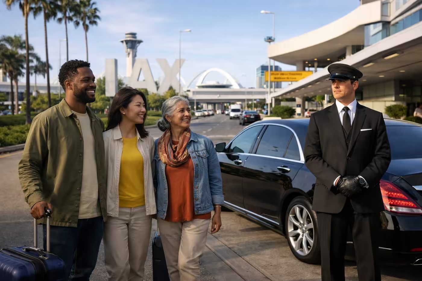 Professional iRide360 chauffeur providing executive car service in Los Angeles